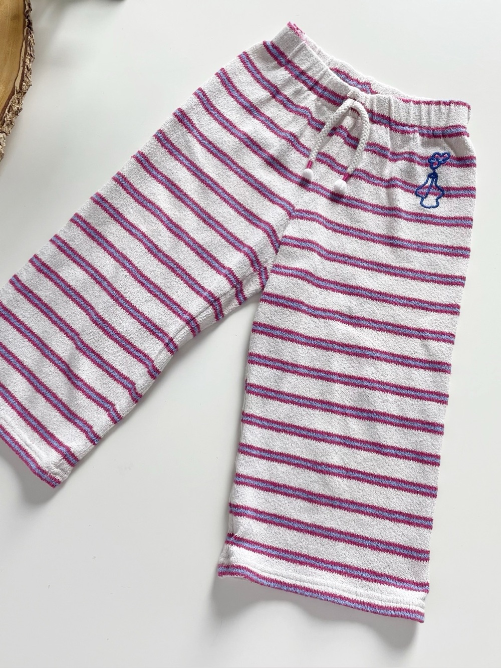 Zara Knit Striped Wide Leg Beach Pants | Size 5